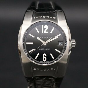 ★ 【中古】 ブルガリ エルゴン EG35S 【BVLGARI】 Ergon ボーイズ 自動巻き SS ステンレス 革ベルト 35ｍｍ ユニセックス