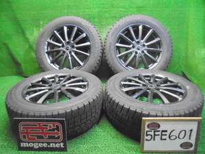 5FE601 D6)) 送料無料 235/55R18 ダンロップ ウインターマックスWM02 スタッドレス+美品 18インチアルミホイール4本セット NX ハリアー