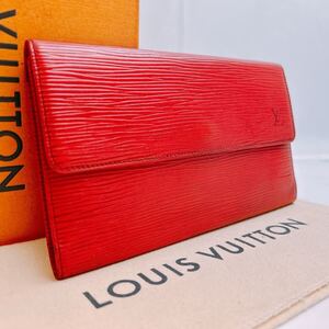 A443【超美品】LOUIS VUITTON ルイヴィトン エピ ポルトトレゾール インターナショナル 三つ折り 長財布 ウォレット M63387/LO0911