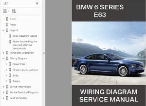 BMW 6シリーズ 6series E63 M6 配線図のみ 整備書　