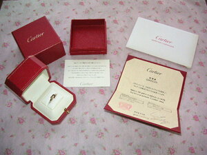 Cartier Cハート オブ カルティエ シンボル リング PG ピンクサファイア K18 ピンクゴールド ピンク サファイヤ ハート ピンキーリング