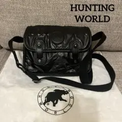 HUNTING WORLD ショルダーバッグ　バチューサー　ブラック