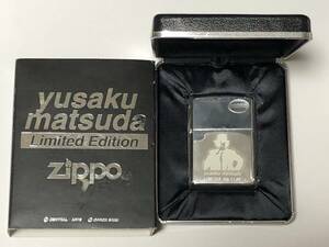 未使用 ZIPPO ジッポー 松田優作 限定ジッポー YUSAKU MATSUDA Limited Edition NO.1136 2000年製 ケース付 アメリカ 喫煙具 MADE IN USA