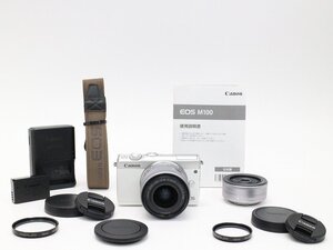 ●○Canon EOS M100 ダブルレンズキット ミラーレス 一眼カメラ EF-Mマウント キャノン○●028358009○●