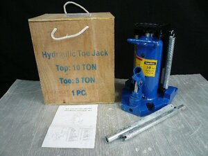 TLF-00106-03 logisticar ロジスティッカー Hydraulic Toe Jack 油圧ジャッキ Top:10t/Toe:5t 木箱付き