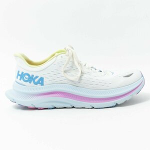 【1円スタート】HOKA ONE ONE ホカオネオネ W KAWANA カワナ ローカットスニーカー シューズ 運動靴 ホワイト サックス 25cm メッシュ