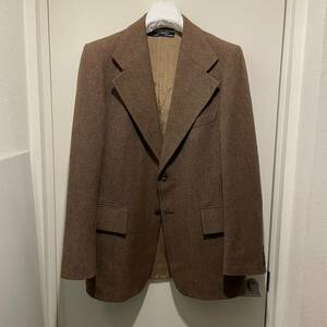 60s 70s Pierre Cardin Boutique ツィードブレザー ワイドラペル ジャケット フランス製 ヴィンテージ ピエールカルダン