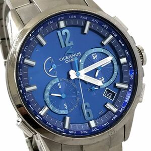 美品 CASIO カシオ OCEANUS オシアナス 腕時計 OCW-T2000C-2AJF 電波ソーラー タフソーラー マルチバンド6 チタン チタニウム 動作確認済み