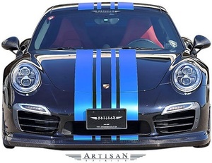 【M’s】PORSCHE 911 991 TURBO/TURBO-S (前期) ARTISAN SPIRITS OFK フロントリップスポイラー／／FRP エアロ アーティシャンスピリッツ