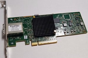 富士通純正 SASコントローラカード PSAS CP400e [LSIlogic SAS9300-8e][SAS 12Gb/s対応 ロングブラケット] 未使用バルク