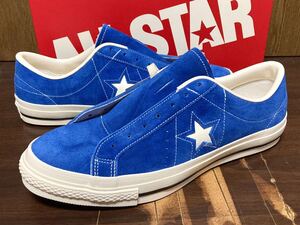 24年製 CONVERSE ONE STAR J コンバース ワンスター MADE IN JAPAN 日本製 BLUE SUEDE LEATHER ブルー スエード レザー 青 28.0cm