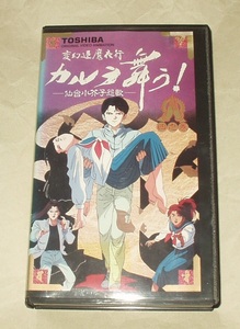 OVA 変幻退魔夜行 カルラ舞う！仙台小芥子怨歌 4 VHS 鶴ひろみ 山本百合子 塩沢兼人 渡辺菜生子 佐々木望