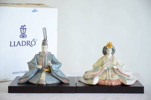 リヤドロ LLADRO フィギュリン 雛人形 お雛様 親王飾り 2体セット 土台付き 2010年製 箱付き