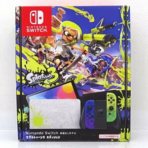 ★中古★【外箱傷み】Nintendo Switch 本体 スプラトゥーン3エディション 有機ELモデル HEG-S-KCAAA (スイッチ/1円～)★【GM649】