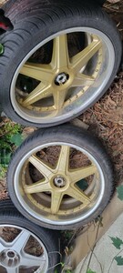 レーシングハートCR 19インチ　2本セット 19×9.5J+35 レーシングハート TYPE タイプCR 社外 ホイール 4本セット　114.3-5h