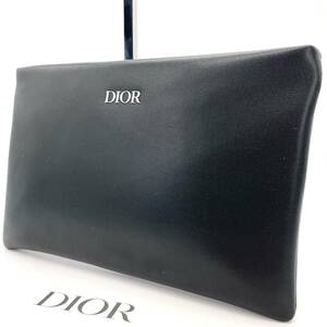 新品未使用 ディオール Dior メンズ レディース セカンドバッグ クラッチバッグ ポーチ ビジネス 黒 ブラック