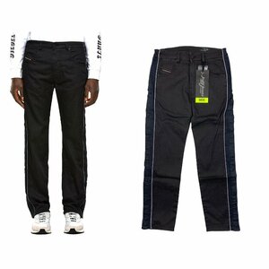 新品■DIESEL■JOGG JEANS■スウェットデニム■ディーゼル■ジョグジーンズ■サイドボタン ストレッチ■テーパード■KROOLEY　W28