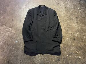 COMME des GARCONS HOMME PLUS 95AW 裏地メッシュウールギャバ比翼コート コムデギャルソンオムプリュス 1995AW AD1995 PC-040160 M