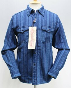 STEVENSON OVERALL Co. (スティーブンソンオーバーオール) Smith / スミス インディゴストライプ ワークシャツ SM2-IS 未使用品 size M