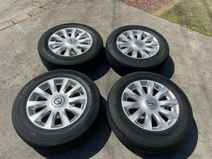 中古 タイヤ・アルミホイールセット 4本 純正品 ティアナ J32 205/65R16 6.5J PCD114.3 オフセット+40