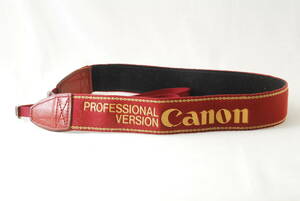 ☆Canon キヤノン プロストラップ PROFESSIONAL VERSION プロフェッショナル エンボス プロスト カメラ ストラップ えんじ camera strap☆