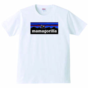 【送料無料】【新品】mamagorilla ママゴリラ Tシャツ パロディ おもしろ プレゼント メンズ 白 Lサイズ