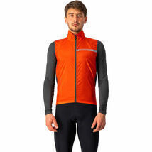 【新品 即決即日発送】Castelli カステリ / SQUADRA STRETCH VEST / FIERY RED-DARK GRAY / Sサイズ