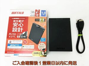 BUFFALO ポータブルハードディスク 外付けHDD 1TB HD-PCG1.0U3-BBA 動作確認済 バッファロー E06-113rm/F3