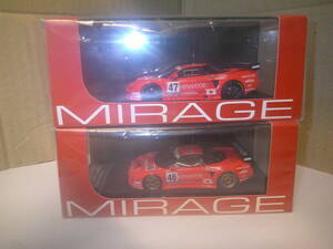 HPI MIRAGE HONDA NSX 1995 KENWOOD LE MANS #46 #47 ２台セット 1/43 8496 8497 ホンダ ルマン ケンウッド