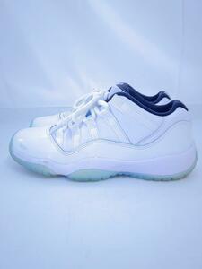 NIKE◆AIR JORDAN 11 RETRO LOW_エア ジョーダン 11 レトロ ロー/22.5cm/WHT