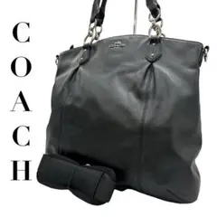 COACH コーチ　s19 レザー　ビジネスバッグ　黒　2way トートバッグ