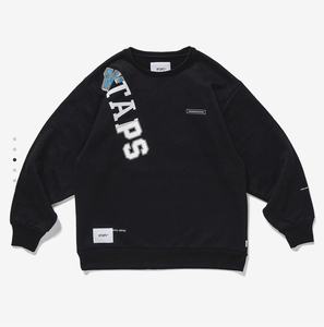 20aw WTAPS KATZ CREW NECK COPO BLACK L＊ダブルタップス スウェット クルーネック DESIGN ACADEMY 24ss