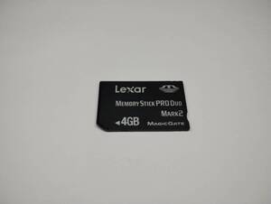  4GB　Lexar　メモリースティックプロデュオ　MEMORY STICK PRO DUO フォーマット済み　メモリーカード