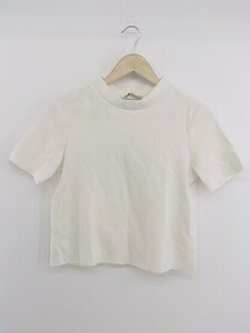 ◇ ZARA trafaluc ザラ ハイネック 半袖 Tシャツ カットソー サイズEUR M USA M MEX 28 オフホワイト系 レディース P