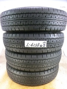 L-4138 中古タイヤ ダンロップ ENASAVE VAN01 195/80R15 107/105L (4本)