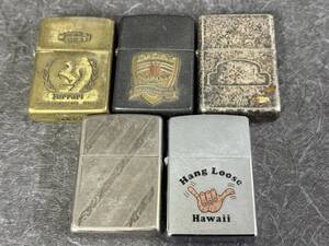 ◎ １円スタート　ZIPPO　ジッポー　まとめて　5点　ガスライター　D-DAY CAMEL Hang Loose Hawaii など　現状品