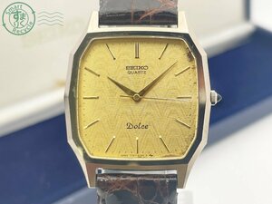 AK0605405　△ SEIKO セイコー 7731-5060 Dolce ドルチェ クォーツ 腕時計 メンズ アナログ ３針 ゴールド系 箱付き 中古