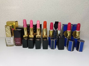 【一円スタート】 CHANEL Dior GIVENCHY ルージュ 口紅 ネイル コスメ 10点まとめ