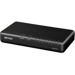 BUFFALO バッファロー Giga対応 スイッチングハブ 8ポート ブラック LSW6-GT-8EPL/BK /l