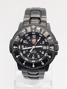 LUMINOX　ルミノックス　ナイトホーク　F117　3400‐200　H3RB/MB　デイト　QZ 　ブラック文字盤　ＳＳ　稼働品　付属あり