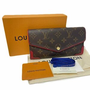 LOUIS VUITTON ルイ ヴィトン モノグラム ポルトフォイユ サラ レティーロ M61184 長財布 モノグラム レディース レッド 【中古】 32409R34