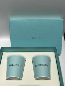 【未使用】 超かわいい Tiffany&Co. ティファニー マグカップ 陶器 ペア コーヒーカップ 保証書付き