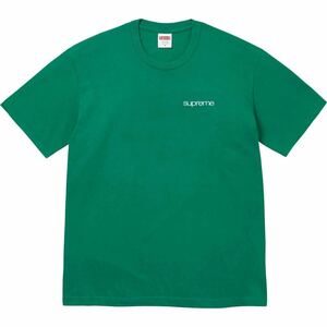 新品未着用 24SS SALE supreme 23AW NYC Tee Light Pine Medium M green classic logo バックプリント シュプリーム ロゴ