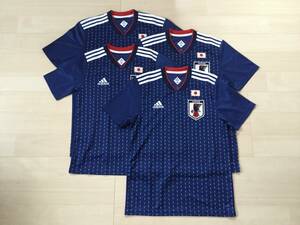 adidas アディダス 2018-2019 日本代表 ユニフォーム 勝色 160 S M L 4枚セット 美中古品 ワールドカップ着用 