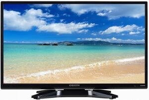 DTX24【高画質/高精細/広視野角/Wチューナー/裏録画/BL低減/LED/HDMI】 24V型 地上/BS/CSデジタル液晶テレビ ORION DTX24-32B 【動作品】