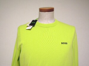 HUGO BOSS●ヒューゴボス●デザインセーター●薄手●グリーン●BETTER BOSS●ヒューゴボスジャパン●サイズM●未使用に近い商品