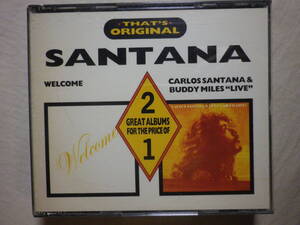 『Santana/Welcome ＆ Carlos Santana ＆ Buddy Miles "Live”(1988)』(TFO 14/2,スウェーデン盤,2CD,ラテン・ロック)