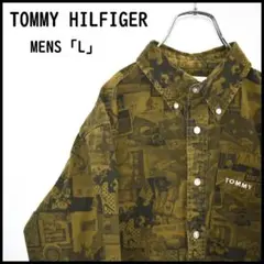 TOMMY HILFIGER　ミリタリーUSA　長袖シャツ　古着