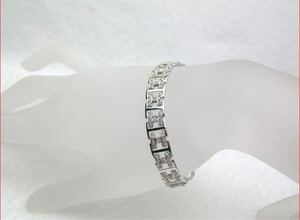 Ｈモチーフ　ダイヤモンドブレスレット1.05ct