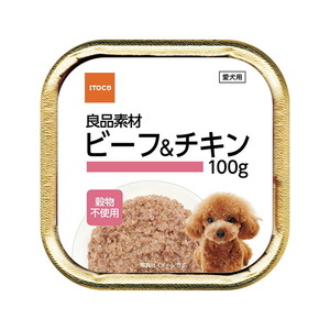 イトウ&カンパニーリミテッド 良品素材 アルミトレイ ビーフ＆チキン 100g 犬用フード